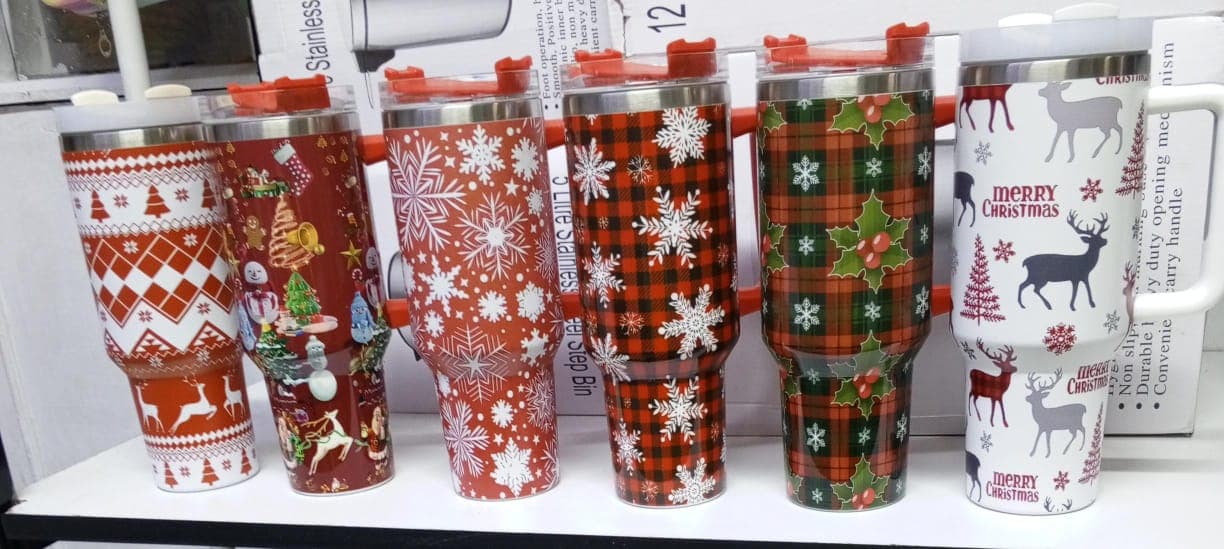 Christmas Themed Stanley Cups